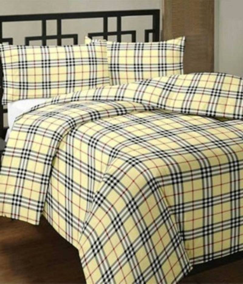 Cotton single bed ac quilt V Brown 1730545