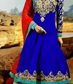 Reet Royal Blue Colored Anarkali  Suit