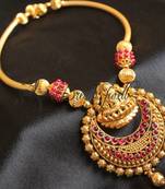 Awesome Antique Handmade Kemp Lakshmi Necklace  