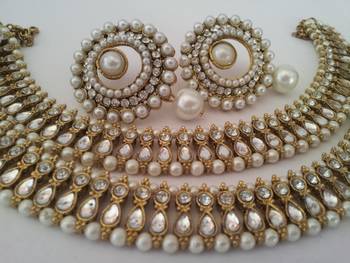 Designer Earings with Traditional Anklets 1