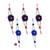 Alluring rose design beads rakhi of five