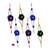Bewitching rose design beads rakhi of six