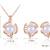 "Pearl Flower Golden  " pearl Necklace Set