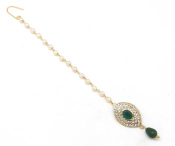 Green Stone Maang Tikka 2