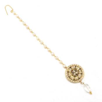 White Stone Maang Tikka 1