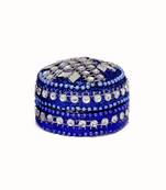 Handmade Art Work Blue Designer Kumkum Box