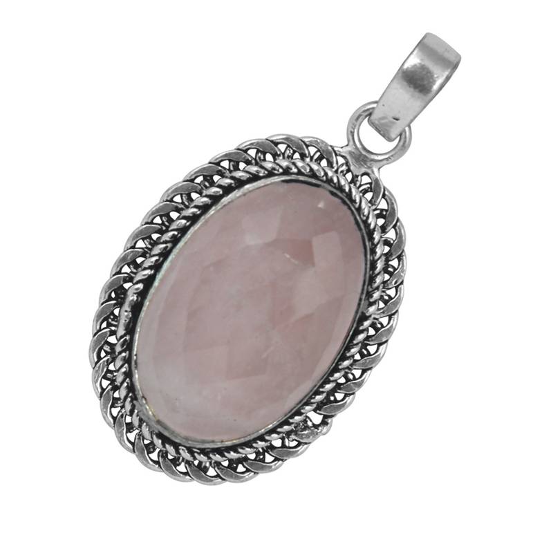Rose Quartz Necklace Set With Assorted Pendants