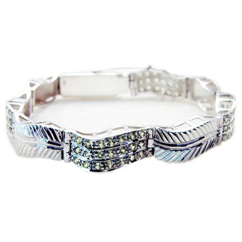 pretty-pretty Peridot Silver Green Bracelet supplies