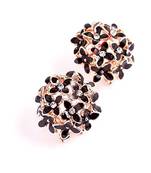 Black cubic zirconia earrings