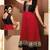 Designer Exclusive Anarkali Black/Red Cotton Long Kurta Kurti Fusion Dressing SC902