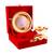 Gold Silver Akhand Jyot Diya Plate Handicraft Gift Item