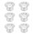 Silver Polished Sunflower Diya Set Diwali Decor Gift Item