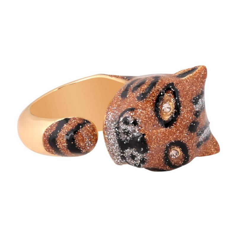 Gold color tiger ring for women Shaze 1746458