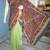 Pen Kalamkari Half and Half Saree