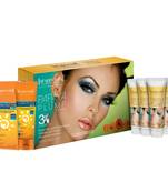 Papaya plump 3x home spa kit with SPF 50 combo pack