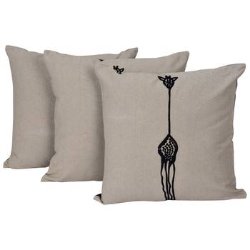 Set Of 3 Woolen Embroidered Cushion Cover 1