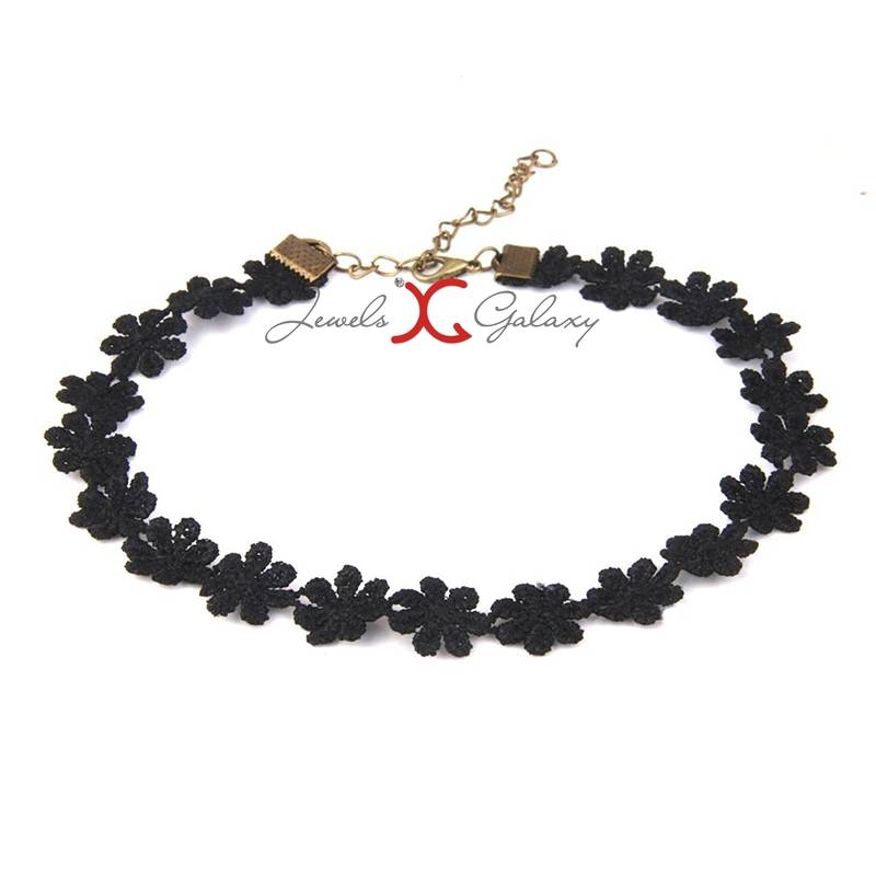 Black cubic zirconia necklaces Jewels Galaxy 1750270