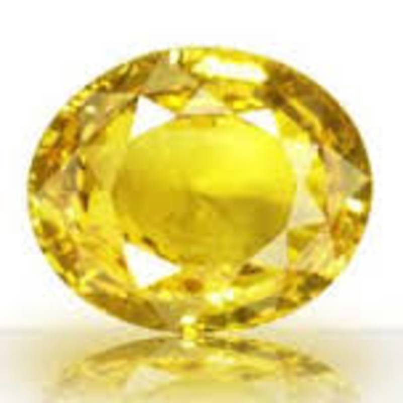 9.555ct yellow shappire loose gemstone