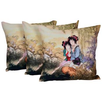 Set Of 3 Cotton Cushion Cover 1