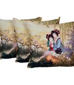 Set Of 3 Cotton Cushion Cover