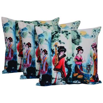 Set Of 3 Cotton Cushion Cover 1