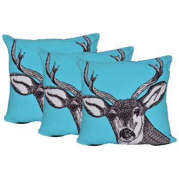 Set Of 3 Cotton Cushion Cover 1