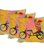 Set Of 3 Embellished Cushion Covers