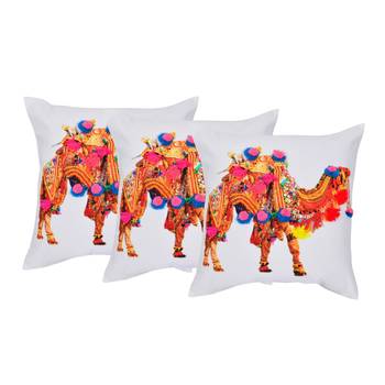 Set Of 3 Embellished Cushion Cover 1