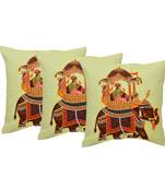 Set Of 3 Embellished Cushion Covers