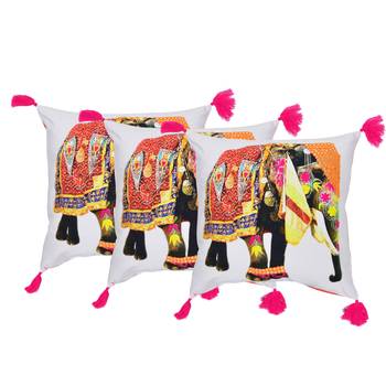 Set Of 3 Embellished Cushion Covers 1