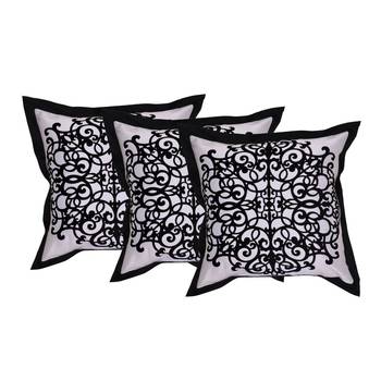 Set Of 3 Cotton Cushion Covers 1