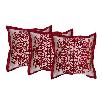 Set Of 3 Cotton Cushion Covers 1