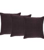 Set Of 3 Velvet Cushion Covers