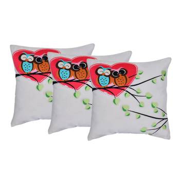 Set Of 3 Velvet Cushion Covers 1