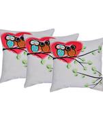 Set Of 3 Velvet Cushion Covers