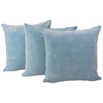 Set Of 3 Velvet Cushion Cover 1