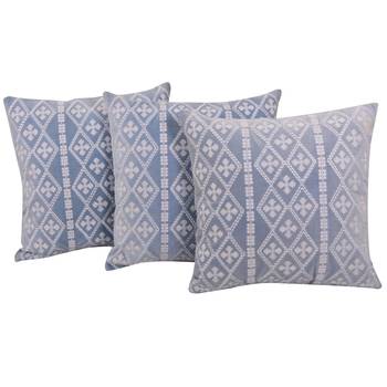 Set Of 3 Velvet Cushion Covers 1