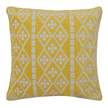 Set Of 3 Velvet Cushion Cover In Yellow Color 2