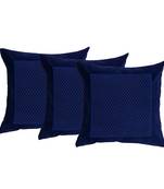 Set Of 3 Velvet Cushion Covers