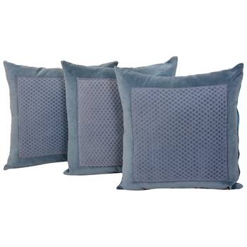 Set Of 3 Velvet Cushion Covers 1