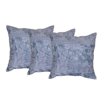 Set Of 3 Velvet Cushion Covers 1