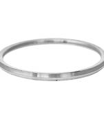 SardarJi Punjabi Silver Stainless Steel Plain Slim Size Kada for Men Boys