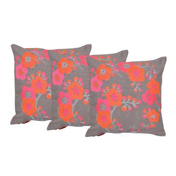 Set Of 3 Machine Embroidery Cushion Covers 1