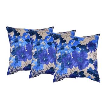Set Of 3 Satin Slk Cushion Covers 1