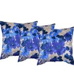 Set Of 3 Satin Slk Cushion Covers