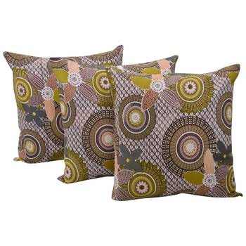 Set Of 3 Cotton Cushion Covers 1