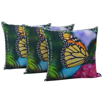 Set Of 3 Cotton Cushion Covers 1