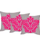 Set Of 3 Chambrey Cushion Covers