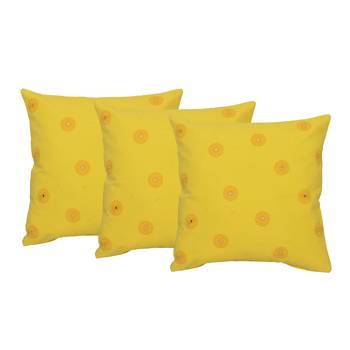 Set Of 3 Mirror Work Cushion Covers 1