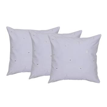 Set Of 3 Mirror Work Cushion Cover 1